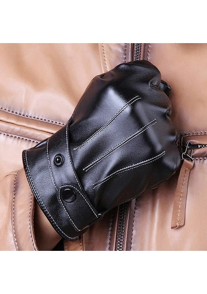 Erkek Kışlık Bisiklet Sürüş 5 Parmak Dokunmatik Ekran Eldiven (Yurt Dışından) indirimleri