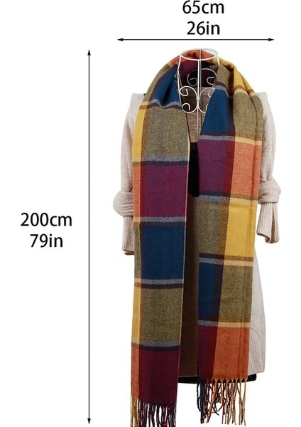 Sonbahar ve Kış Yeni Püskül Eşarp Kadın Şal 001 (Yurt Dışından) modelleri