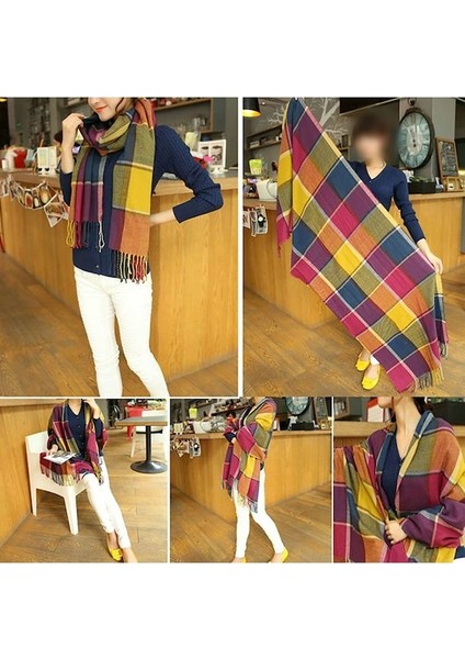 Sonbahar ve Kış Yeni Püskül Eşarp Kadın Şal 001 (Yurt Dışından) fırsatları