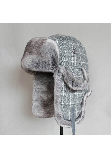 Pasifix Kış Açık Sıcak Kareli Desen Kulak Korumalı Şapka 001 (Yurt Dışından) fiyatları