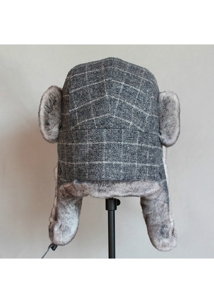 Pasifix Kış Açık Sıcak Kareli Desen Kulak Korumalı Şapka 001 (Yurt Dışından) indirimleri