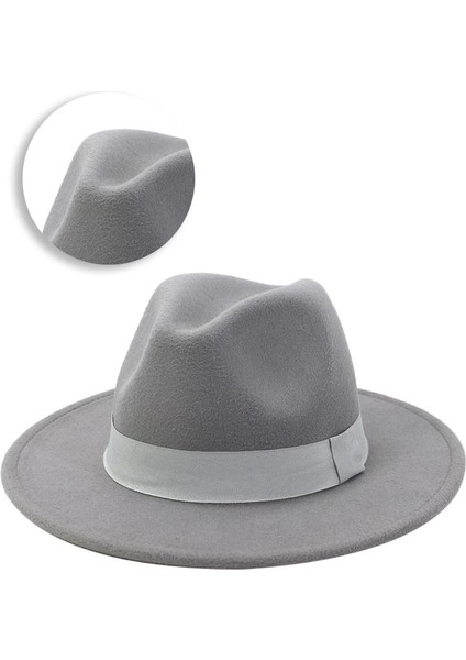 Fedora Ş Kış Dış Açık Gri (Yurt Dışından)