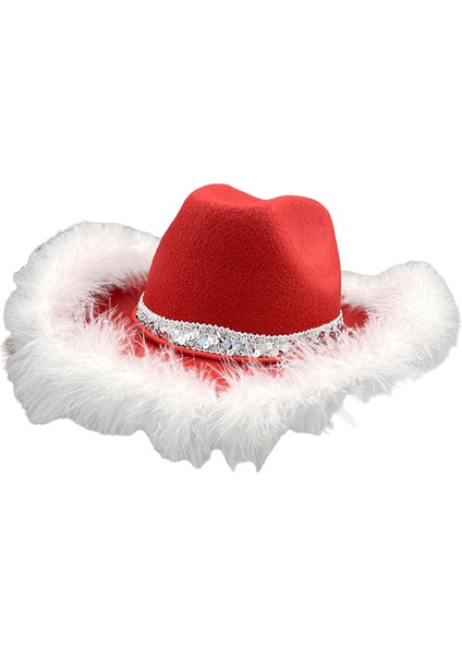 Kırmızı Cowgirl Ş I Şı Fotoğraf Prop Parti Malzemeleri Cadılar I Kalın Tüy (Yurt Dışından) fırsatları