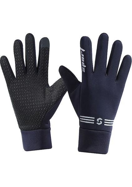 Kadife Eldiven Rüzgar Soğuk Geçirmez Motosiklet Bisiklet (Yurt Dışından)