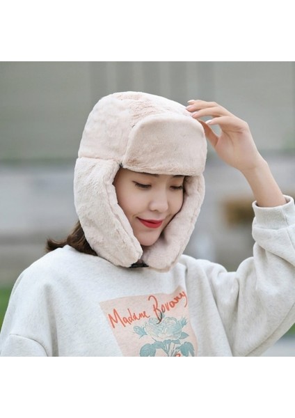 Pasifix Peluş Sıcak Kulak Korumalı Kadın Peluş Şapka 001 (Yurt Dışından) fırsatları
