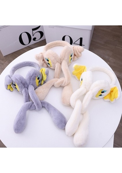 Pasifix Karikatür Küçük Ördek Kulaklar Hareketli Çocuklar Için Sevimli Kulak Isıtıcı 001 (Yurt Dışından)