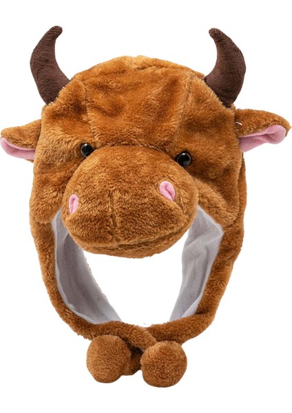 Peluş Kış Şapkası Cosplay Süslü Giyim Inek Beanie Sığır Şapkası (Yurt Dışından) fiyatları