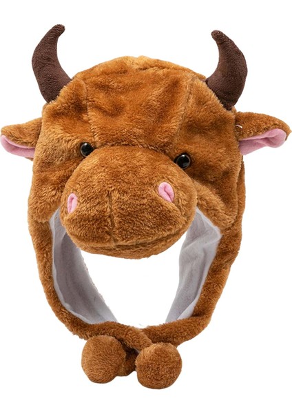 Peluş Kış Şapkası Cosplay Süslü Giyim Inek Beanie Sığır Şapkası (Yurt Dışından) indirimleri
