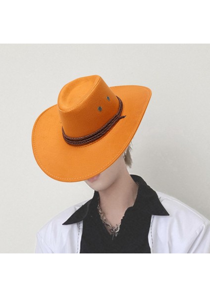 Batı Kovboy Şapkası Sahne Cowgirl Sombrero Kadın Erkek Açık Kamp Sarı Için Kapaklar (Yurt Dışından) fiyatları