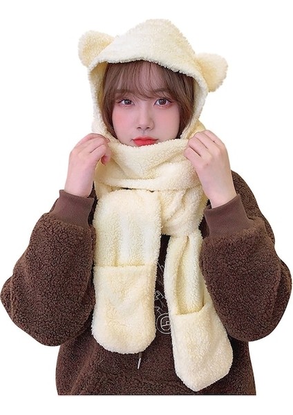 Sevimli 3'ın 1 Şapka Atkı Eldiven Takım (Yurt Dışından)