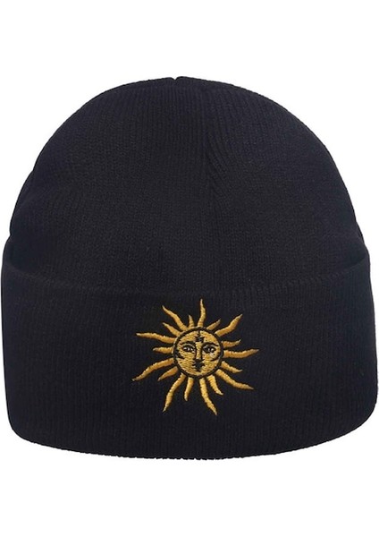 Moda Unisex Çift Yün Nakış Sıcak Örme Şapka (Yurt Dışından)