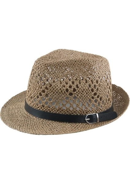 Yaz El Örgüsü Kemer Tokalı Içi Boş Hasır Kahverengi (Yurt Dışından)