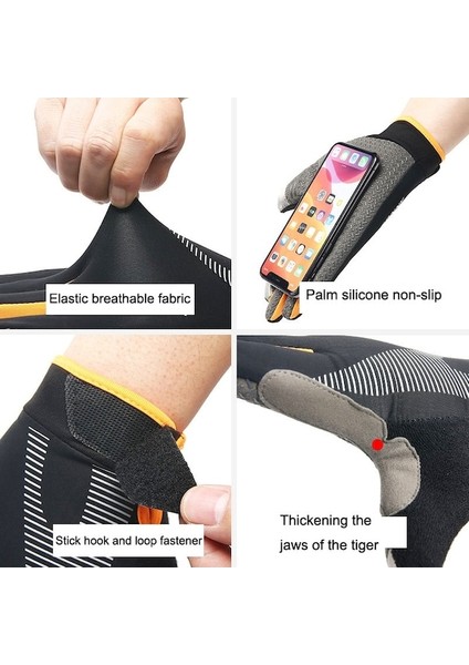 Dokunmatik Ekran Kaymaz Aşınmaya Dayanıklı Şok Emici Bisiklet Eldiveni 001 (Yurt Dışından) modelleri