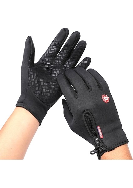 Unisex Windproof Su Geçirmez Kışlık Dokunmatik Eldiven (Yurt Dışından)