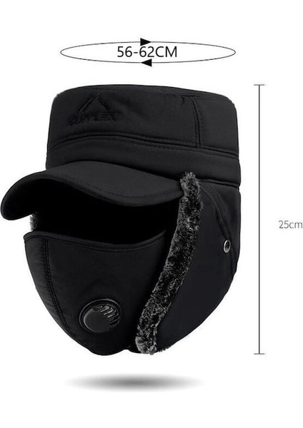 Arion Kışlık Şapka Kulak Ağız Burun Sıcak Tutma Koruma Seti Siyah (Yurt Dışından) fırsatları
