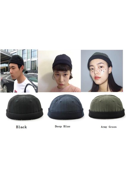 2 Docker Şapkası Kenarsız Beanie Sailor (Yurt Dışından)