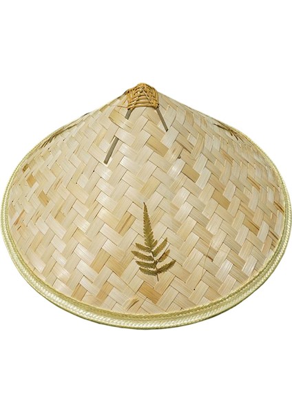 Dokumalı Sert Şapka Sunhat Işçilik El Yapımı Boyama Çizim 16.5 Inç Yaprak Desen (Yurt Dışından) fiyatları