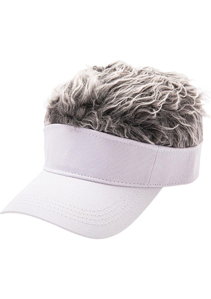 Beyzbol Şı Güneş Şı Moda Sahte Saçlı Güneş Şı Ş Gri Saç (Yurt Dışından) fırsatları