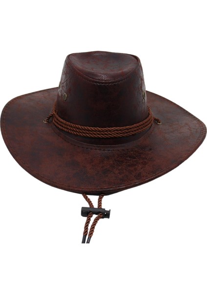 Yürüyüş Kamp Alışveriş Kahve Için Kovboy Şapkası Erkekler Moda Hafif Cowgirl Şapka (Yurt Dışından)