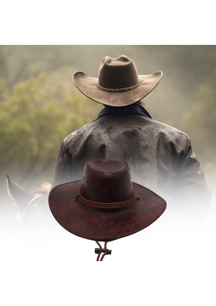 Yürüyüş Kamp Alışveriş Kahve Için Kovboy Şapkası Erkekler Moda Hafif Cowgirl Şapka (Yurt Dışından) fırsatları