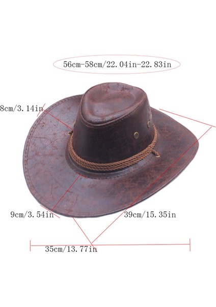 Yürüyüş Kamp Alışveriş Kahve Için Kovboy Şapkası Erkekler Moda Hafif Cowgirl Şapka (Yurt Dışından) indirimleri