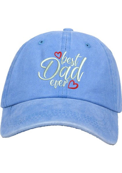 Park Yürüyüş Partileri Için Şimdiye Kadarki En Iyi Baba Beyzbol Şapkası Güneş Şapkası Mavi (Yurt Dışından)