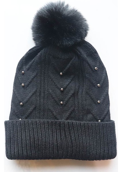 Kadın Kadife Kalınlaşmış Açık Hava Sporları Sıcak Örme Şapka Kazak Kayak Şapkası (Yurt Dışından)