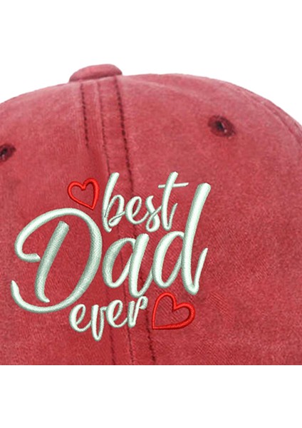 Park Yürüyüş Partileri Için Şimdiye Kadarki En Iyi Baba Beyzbol Şapkası Güneş Şapkası Kırmızı (Yurt Dışından) indirimleri