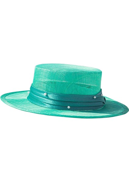 Güneş Şı Kurdeleli Dokuma Düz Üst Sunhat Vintage Tasarım Ş Yeşil (Yurt Dışından) fırsatları