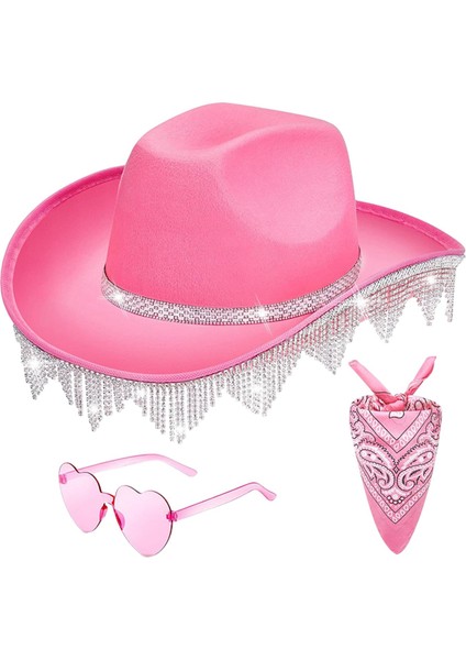 Plaj Kampı Için Bandana ve Güneş Üğü ile Rhinestones Püsküllü Şı (Yurt Dışından)