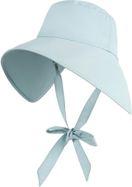 Güneş Koruma Şapkası Kamp Için Modaya Uygun Trendy Kova Şapkası Mavi (Yurt Dışından)