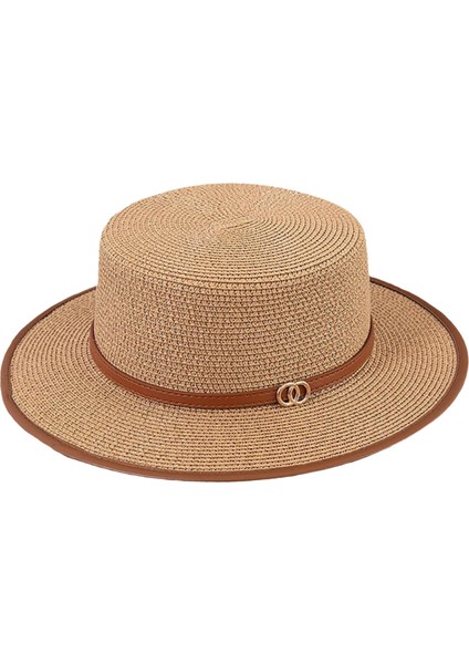 Güneş Şapkası Dekoratif Dokuma Kadınlar Için Güneş Koruması Nefes Alabilir Haki (Yurt Dışından) modelleri