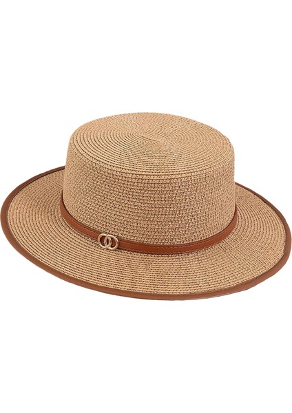 Güneş Şapkası Dekoratif Dokuma Kadınlar Için Güneş Koruması Nefes Alabilir Haki (Yurt Dışından) indirimleri