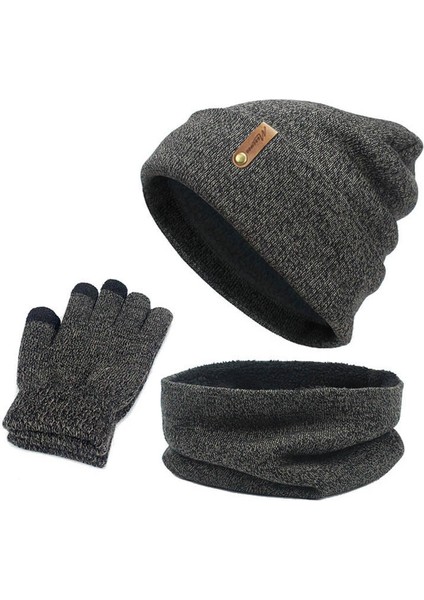 Gazecimp Kış Şapkası Örme Polar Koyu Gri (Yurt Dışından)