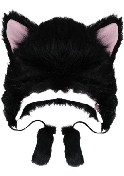Festival Yeni Yıl Cosplay Black Için Karikatür Hayvan Şapkası Konforu Cat Headdress Prop (Yurt Dışından) fırsatları