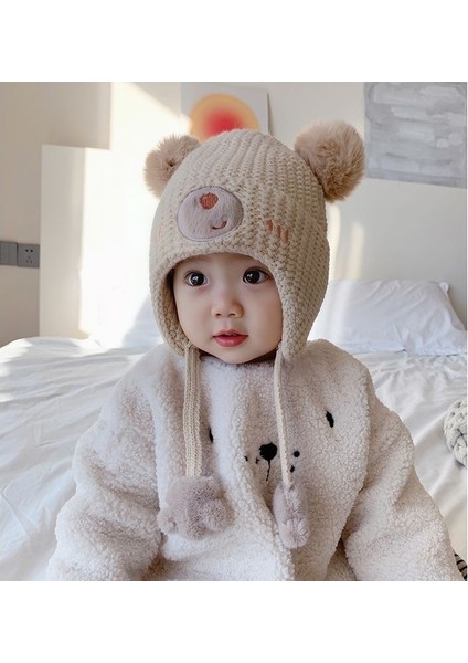 Bebek Şapka Sonbahar ve Kış Çocuk Kulak Koruyucu Pamuklu Şapka Rüzgar Geçirmez (Yurt Dışından) fiyatları