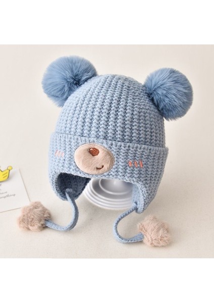 Bebek Şapka Sonbahar ve Kış Çocuk Kulak Koruyucu Pamuklu Şapka Rüzgar Geçirmez (Yurt Dışından) fırsatları