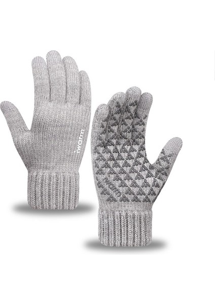 Outdoor Koruyucu 1 Çift Erkek Kış Örme Eldiven 001 (Yurt Dışından)
