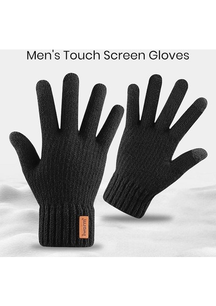 Outdoor Koruyucu 1 Çift Erkek Kış Örme Eldiven 001 (Yurt Dışından) fırsatları