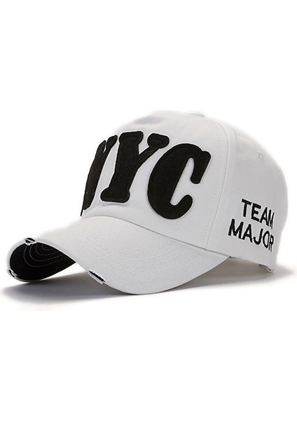 Yyy-Tt Açık Hava Gündelik Güneş Şapkası Sivri Şapka-Beyaz (Yurt Dışından)