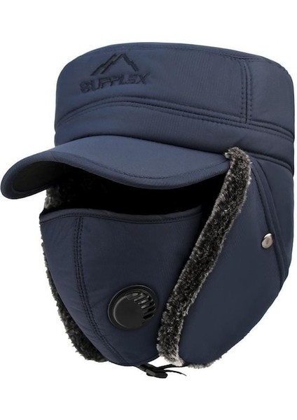 Arion Kışlık Şapka Kulak Ağız Burun Sıcak Tutma Koruma Seti Lacivert (Yurt Dışından) fırsatları