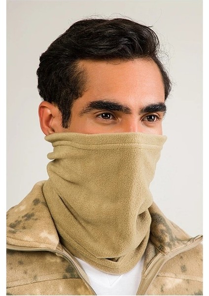 Bba Avrupa ve Amerikan Sokak Astarlı Polar Kalınlaştırılmış Soğuk ve Sıcak Atkı Şapka Maske Üçü Bir Arada Siyah (Yurt Dışından)