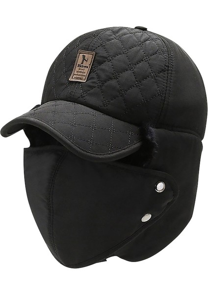 Sonbahar ve Kış Kadife Maskeli Şapka 001 (Yurt Dışından)