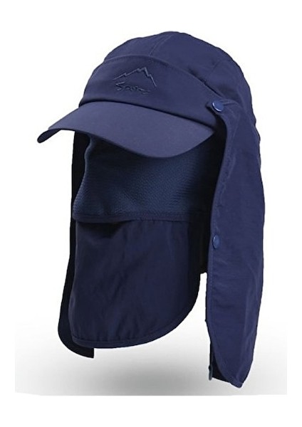 Kky-Cc Dış Mekan Güneş Korumalı ve Uv Korumalı Erkek Şapkası-Mavi (Yurt Dışından)