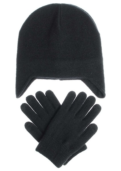 Unisex Örme Pamuk Şapka + Eldiven Set (Yurt Dışından) fiyatları