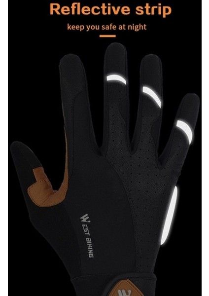 West Bıkıng YP0211197 Tam Parmak Şok Emici Kaymaz Motosiklet Bisiklet Eldiveni 001 (Yurt Dışından) indirimleri