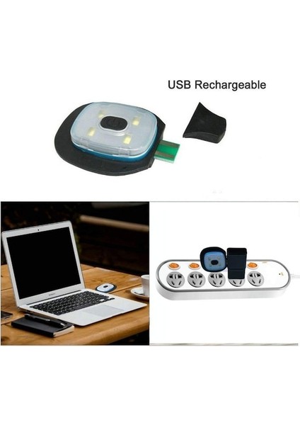 Unisex Şarj Edilebilir 4 LED Örme Bere Outdoor Şapka (543174591) (Yurt Dışından) fiyatları