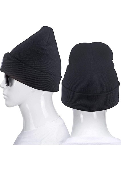 Unisex Şarj Edilebilir 4 LED Örme Bere Outdoor Şapka (543174591) (Yurt Dışından) indirimleri