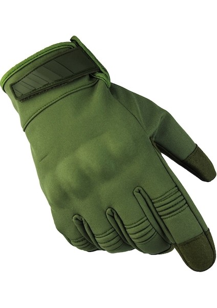 Yystore Dış Mekan Sıcak Rüzgar Geçirmez Su Geçirmez ve Kaymaz Iş Eldiveni Koyu Yeşil (Yurt Dışından)