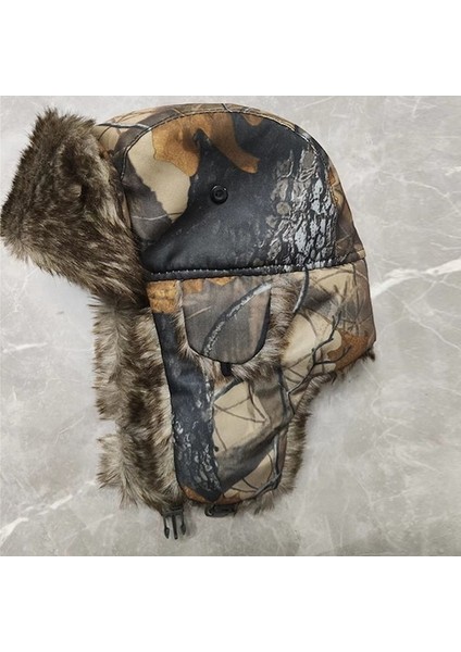 Pasifix Kamuflaj Sıcak Kış Şapkası Kalın Kanatlı Peluş 001 (Yurt Dışından) indirimleri